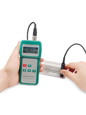 10cm2 Or 25cm2 Exposed Area Coating Thickness Gauge with Included Data Software /- 0.1mm Tolerance In Steel